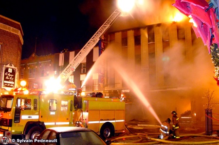 Incendie de Blier au centre-ville