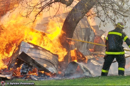 Pratique des pompiers de St-Hugues