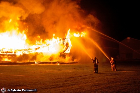 Feu de poulailler à St-Paul-d'Abbotsford