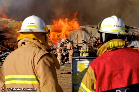Incendie majeur à La Présentation