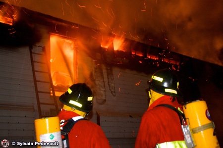 Feu de poulailler à St-Liboire