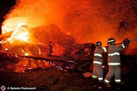 Feu de ferme à St-Liboire