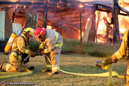 Incendie majeur à St-Pie