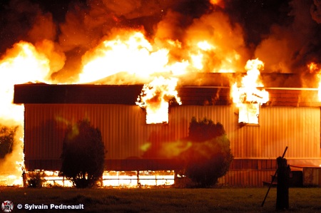 Feu de maison mobile à Saint-Hyacinthe